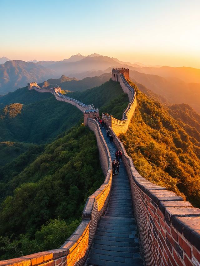 Alejandro at the Great Wall of China — one of the 8 Wonders of the World