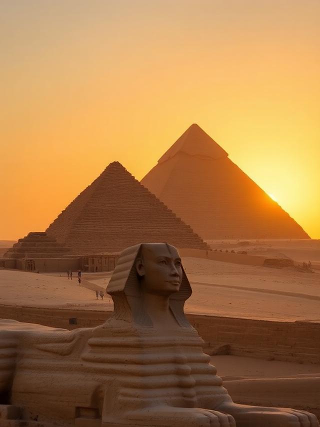 Pyramids of Giza, Egypt — Alejandro completes all 8 Wonders of the World